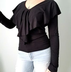 Lace up back top NWOT